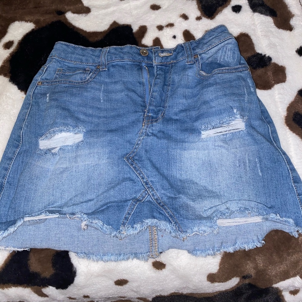 ripped skirt
